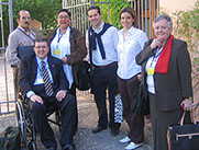 Miembros del equipo de la Consultoría de Accesibilidad de la Alhambra de Granada y Generalife: Enrique Rovira-Beleta, Ana Folch, Federico Justic